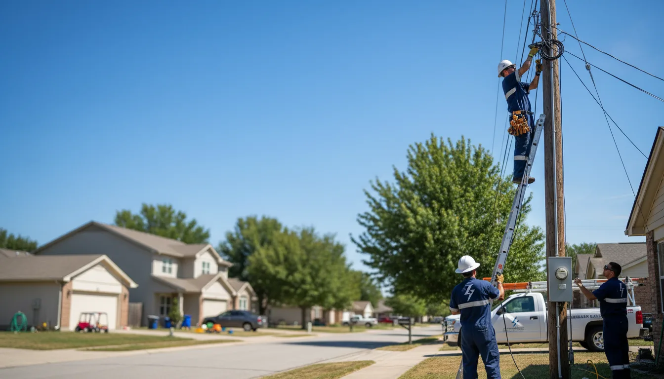 Residential electrician providing installation services in King City, MO